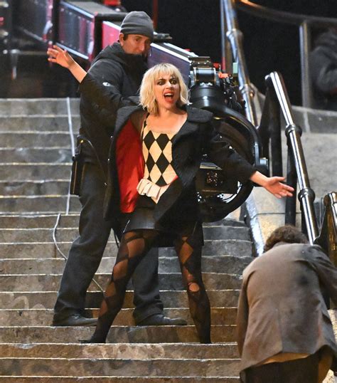 April 04 2023 10:09 AM EST. Lady Gaga may be playing a supervillain, but she’s a hero in real life. While filming a scene alongside Joker: Folie à Deux co-star Joaquin Phoenix on the iconic ...